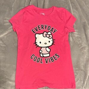 Hello Kitty Vibrant Pink Tee with Cool Vibes